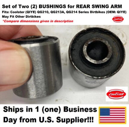 Rear Swing Arm Bushings – fits Coolster QG210/213A/214 Dirt Bikes – OEM – 2 pc