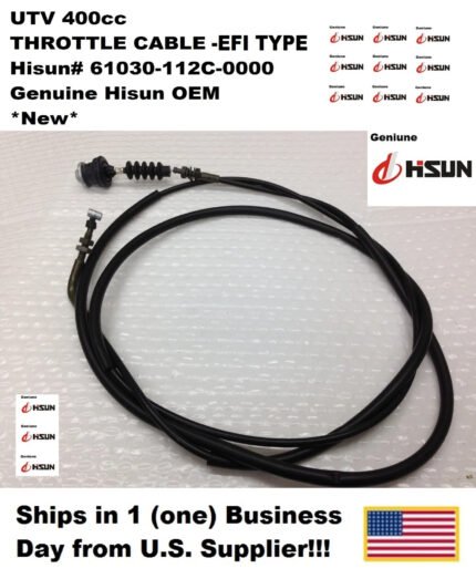 Throttle Cable – 61030-112C-0000 – fits Hisun UTV 400cc – Bennche – EFI