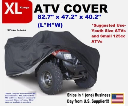 ATV Cover – XLG – 82.7" x 47.2" x 40.2" – fits Youth ATVs / Small Frame 125cc ATVs