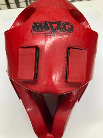 Safety Headgear – Macho – Medium – Red – for TKD/Karate/MMA – Used