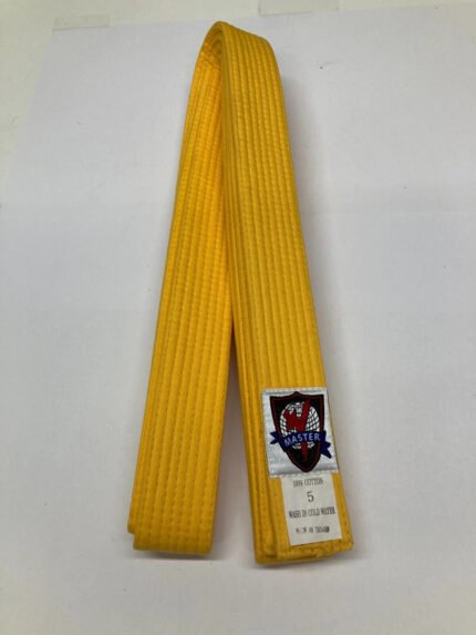 Karate/TKD/BJJ Belt – Yellow – Size 5 -NOS – SKU18