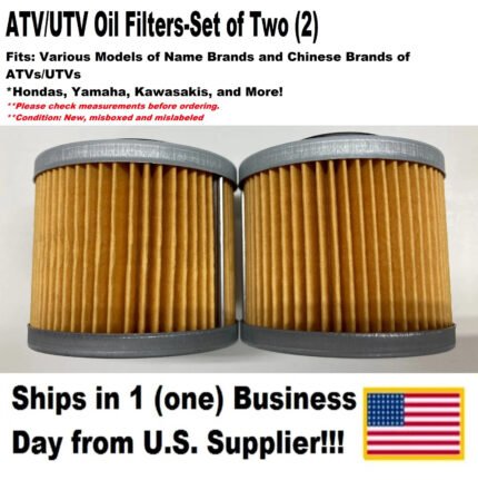 ATV/UTV Oil Filter – Two Filter – 49mm Length – Shorter Version
