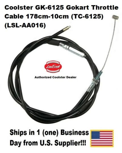 Throttle Cable – 178cm-10cm TC-6125 LSL-AA016 – fits Coolster GK-6125 Go-Kart