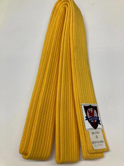 Karate/TKD/BJJ Belt – Yellow – Size 4 -NOS – SKU17