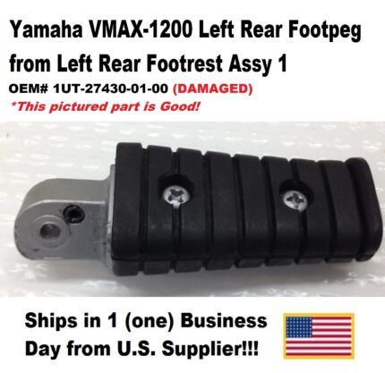 Yamaha VMAX 1200 Left Rear Footrest Assembly – 1UT-27430-01-00 – Damaged
