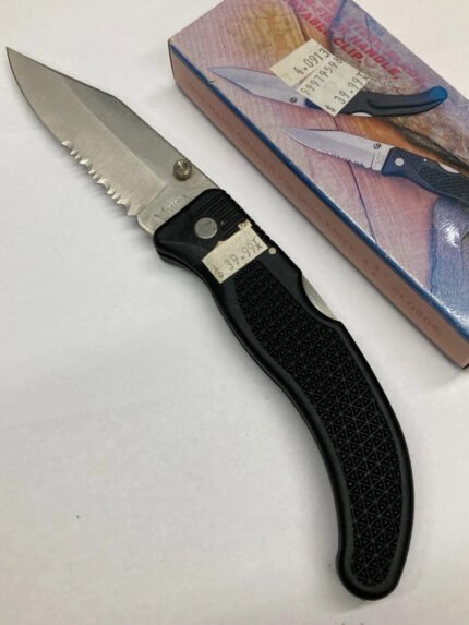 Folding Lockback Knife – Combo Blade – Pocket Clip – K7170S – Master Logo