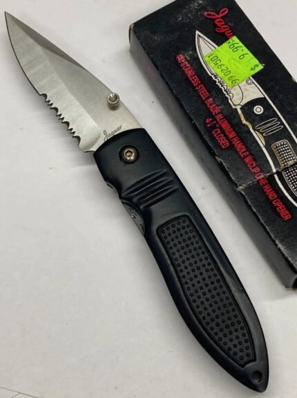 Folding Knife – Jaquar – Combo Blade – Thumbknob – Liner Lock – YK-723BK