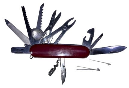 Camping Knife – Large Red – 30-Function (17-in-1) -NOS -Circa 1998