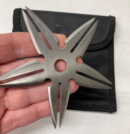 Ninja Throwing Star – 5 Split Blades – Sharp Steel – Precision Shuriken