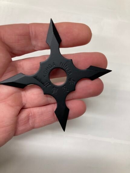 Ninja Throwing Star – Kohga Style – Small 4-Point – Sharp Steel Throwing Shuriken