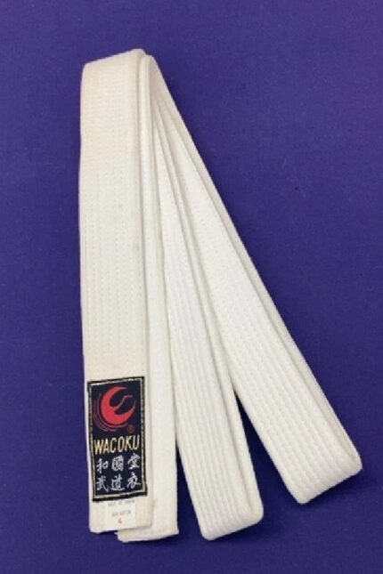 Karate, TKD, BJJ White Belt-Size 4 (WACOKU) NOS SKU29